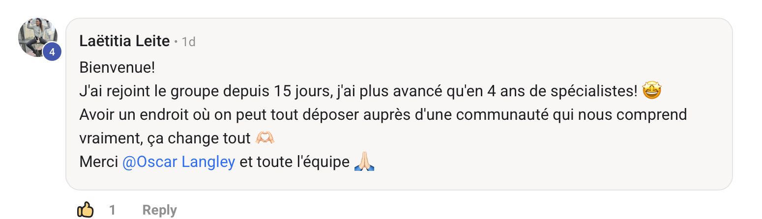 Capture de témoignage de Laetitia Leite